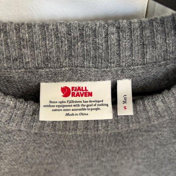 Fjällräven Grey Ovik Wool Sweater (Small) - Picture 3 of 3